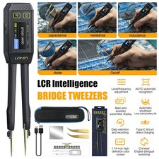 FNIRSI LCR-ST1 Digital Bridge Meter LCR Meter Tweezer Ohm Capacitance Diode Test