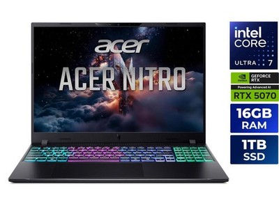 Acer Nitro V 16S AI - 16.0'' WUXGA 180 Hz - Intel Core Ultra 7 355 - GeForce RTX