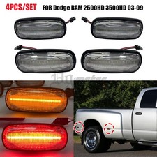 4x Luz marcadora de guardabarros lateral de cama LED con lente transparente para Dodge RAM 2500HD 3500HD 03-09