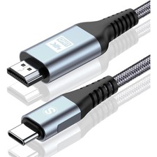 Geflochtenes USB C auf HDMI Kabel 0.5M -  für iPhone 17 & MacBook Pro