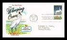 Dr Jim Stamps Whooping Crane 1957 First Day Cover 1957 Fluegel Covers Cachet