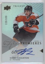 2013 Upper Deck Trilogy Rookie Premieres Level 1 139/699 Scott Laughton Auto 2d8