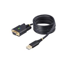 6.6 ft. USB to Null Modem Serial Adapter Cable COM Retention FTDI USB-A to DB...
