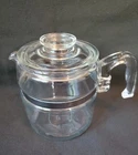 Vintage Pyrex Flameware Glass Percolator 6 Cup Coffee Pot and Lid Only 7756 B