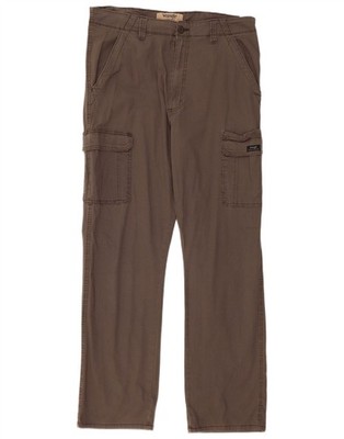 Wrangler Herren Straight Cargo Hose W34 L34 Grau Baumwolle AE04