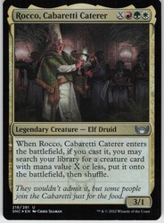 Rocco, Cabaretti Caterer #218 Foil - Streets of New Capenna MTG