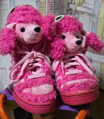 US 5 - Adidas Originals Jeremy Scott JS Poodle Dog Pink Sneakers Q23499