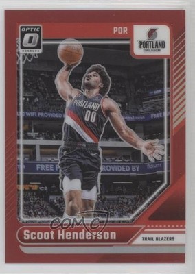 2024-25 Panini Donruss Optic Red Prizm 72/99 Scoot Henderson #153 1oa8