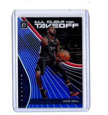 2019-20 Panini Optic Clear For Takeoff Blue Prizm John Wall Insert #'d 31/49