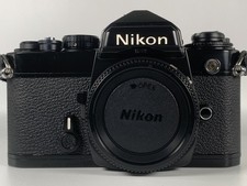 Nikon FE Black 35mm SLR Film Camera Body Tested Light Meter OK From Japan