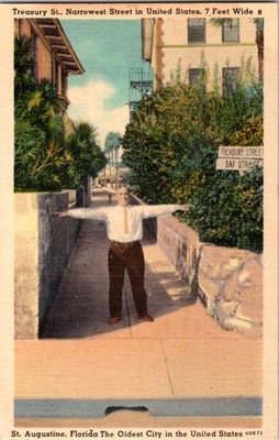 St. Augustine Florida FL : ROAD SCENE j/15 BB0164