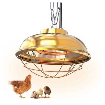 Chicken Coop Heater Inside Coop heat lamp，300 Watt Two-Stage Temperature 1