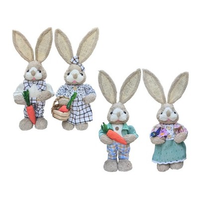 Osterhase stehend Figur Hase Statue süß Ostern Party Deko