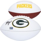 Brett Favre Green Bay Packers Autographed Franklin White Panel Football