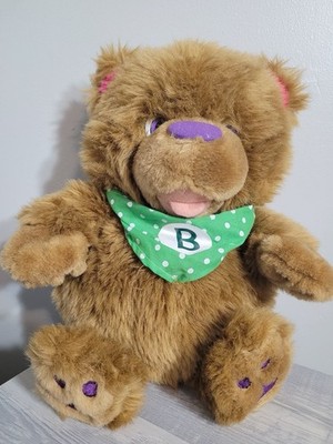 Pearson Scott Foresman - Alphabuddy Teddy Bear Hand Puppet Plush Toy 14'' Brown