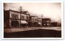 c1910 Business Portion Mt. Pleasant RPPC Vancouver BC Hardware Store Streetscape