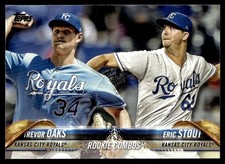 2018 Topps Update Trevor Oaks/Eric Stout Rookie Kansas City Royals #US56