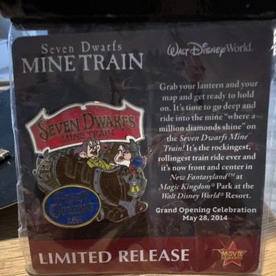 Disney Seven Dwarfs Mine Train Attraction Limited Release Grand Opening Pin 2014