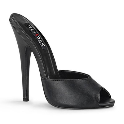 Pleaser Devious Domina101 Peep Toe Slide Mules Extreme High Heels Domina 101