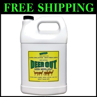 1 Gallon Natural Deer Repellent - Peppermint Scent for Year-Round Protection^