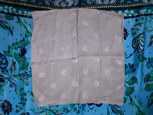 Foulard Christian Dior gris vert satin