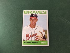 1964 Topps Baseball WARREN SPAHN Vintage Card #400 EX-EXMT SHARP RARE! No Crease