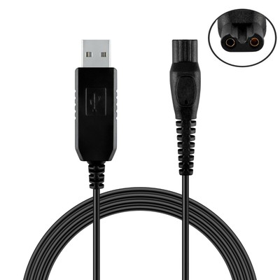 15V USB Power Charger for Philips Norelco HQ6/HQ7/HQ8/HQ9 Series Razor Shaver