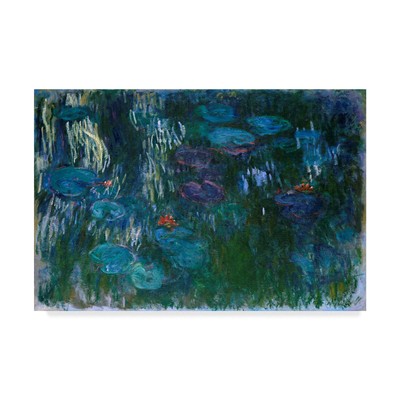Blue Water Lilies II by Claude O. Monet, 22x32