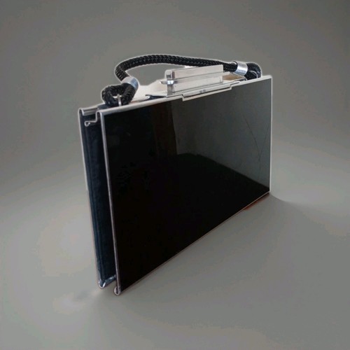 Period French Art Deco Aluminium with Plastic Trim Handbag 1930 - Picture 5 of 14