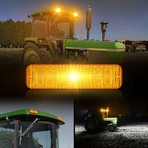 2 luces LED ámbar intermitentes de cabina para John Deere serie 50 4050 4250 4450 #AR60250 - Imagen 8 de 9