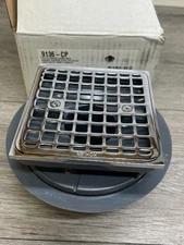 KOHLER 9136-CP   Kohler Clearflo Square Design Tile-In Shower Drain