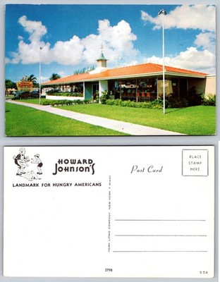 Howard Johnsons Restaurant Roadside Café Postcard