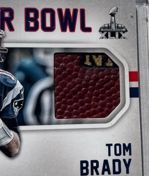 2015 Panini Father's Day Tom Brady Road To The Super Bowl Game Used Football - Image 2 of 3