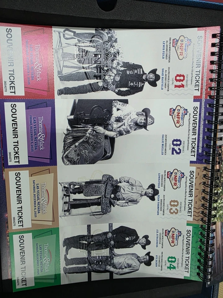 NFR Finals Rodeo tickets. 2- tickets for all 10 nights seats, 1 & 2. - Image 2 of 4