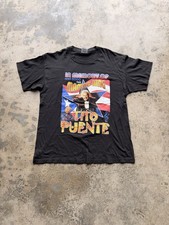 Vintage 2000 Tito Puente Shirt Sz L Memory Of Mambo King Puerto Rico Y2K NYC
