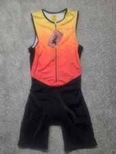 SPARX Cycling Skinsuit Mens Small TriSuitBikeTriathlon Sleeveless Padded NWT 155