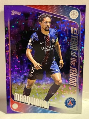 2026 Topps UEFA #92 Marquinhos Purple Foil 039/250