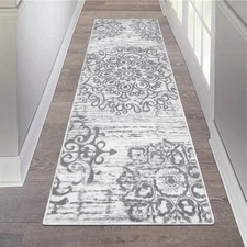 HEBE Hallway Runner Rug 2'x6' Washable Vintage Distressed Area Rugs Non Slip ...