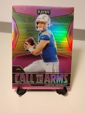 2021 Panini Playoff - Call to Arms Justin Herbert #CA-JHE Pink Prizm