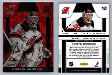 MARTIN BRODEUR 2011 Zenith Red Dufex #10