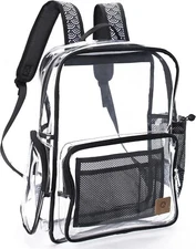 Argen Extra Heavy Duty Clear Backpack Transparent Bookbag Back to School