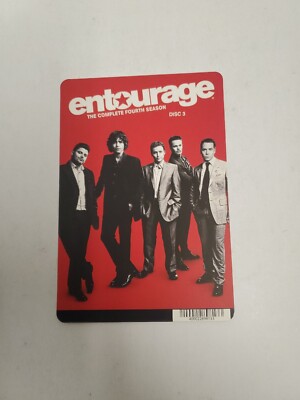 Entourage 4th Season Disc 3 BLOCKBUSTER DVD  BACKER CARD ONLY 5.5''X8''