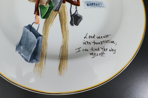 Sakura GLAMOUR GIRLS Salad Dessert Plates Set of 4 in Box Stoneware - Picture 16 of 19