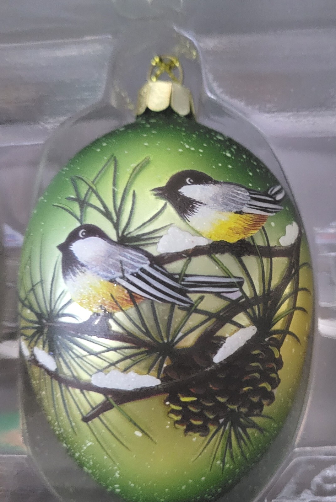 Christmas Hand Blown Glass Bird Ornaments David Dangle Set of 4 NEW eBay