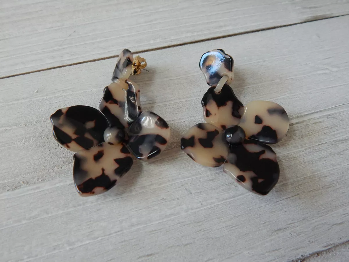 Anthropologie tortoise earrings sale