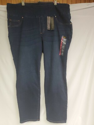 Slim Leg Pull on Jean Blue 24W | eBay