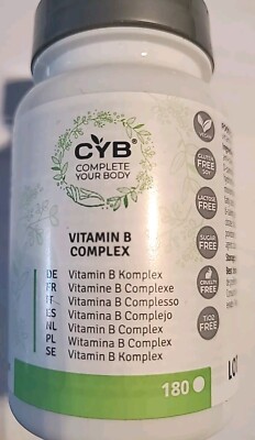CYB Vitamin B Komplex Hochdosiert alle B-Vitamine Cholin & Inositol 180 STÜCK 