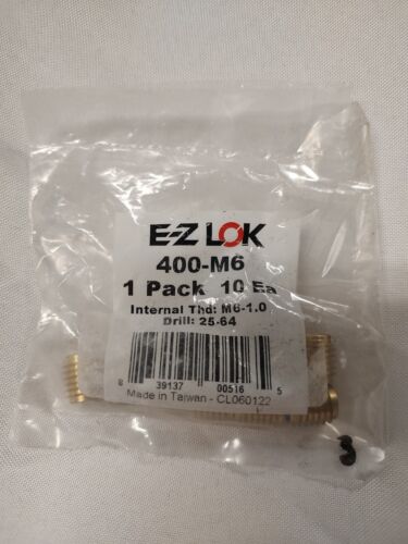 EZ Lok 400-M6 M6-1.0 Insert For Hard Wood Brass Lot of 10