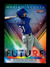 2021 BOWMAN'S BEST FUTURE VIBRANCE BFV18 MAXIMO ACOSTA TEXAS RANGERS