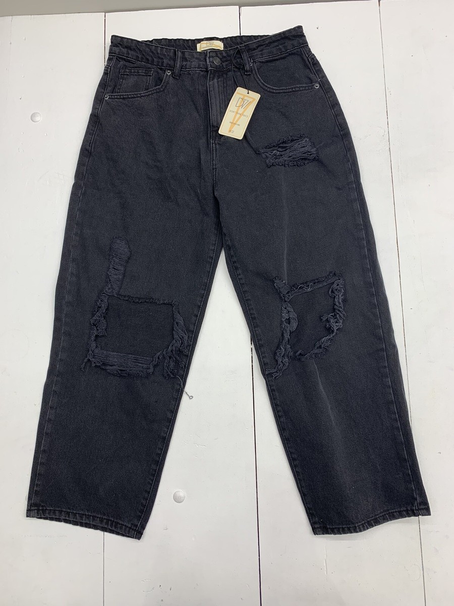 Black Boyfriend Jeans For Petite New Express Low Rise Black Ripped